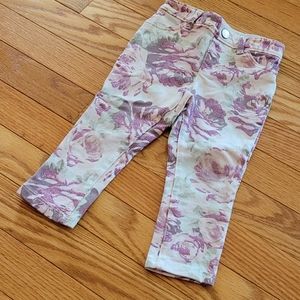Floral Jeggings with Sparkle